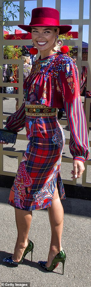 A year later, she once again landed on the worst dressed list after wearing a dizzingly-printed dress with an array of mismatched accessories