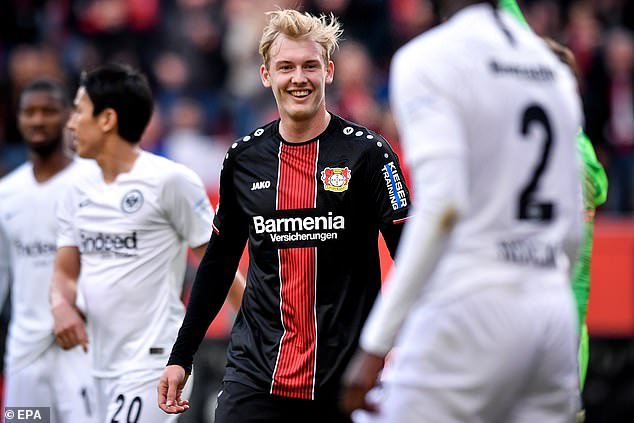 But at the time the German was more intent on bringing then-Bayer Leverkusen star Julian Brandt to Anfield