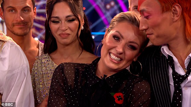 JB danced with Lauren on Saturday after Amy was forced to skip the show following her hospital visit a week earlier