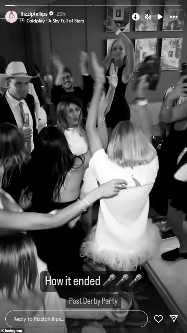 Lauren je u nedjelju na Instagramu podijelila video s nečega što se činilo kao tajni after party u hotelu u Melbourneu