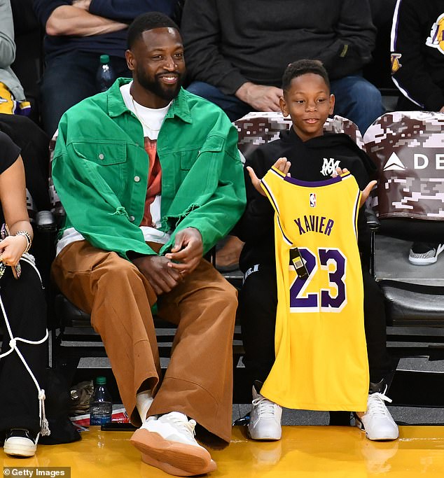 Wade i Xavier slikani na utakmici Lakersa i Portland Trail Blazersa prošlog studenog
