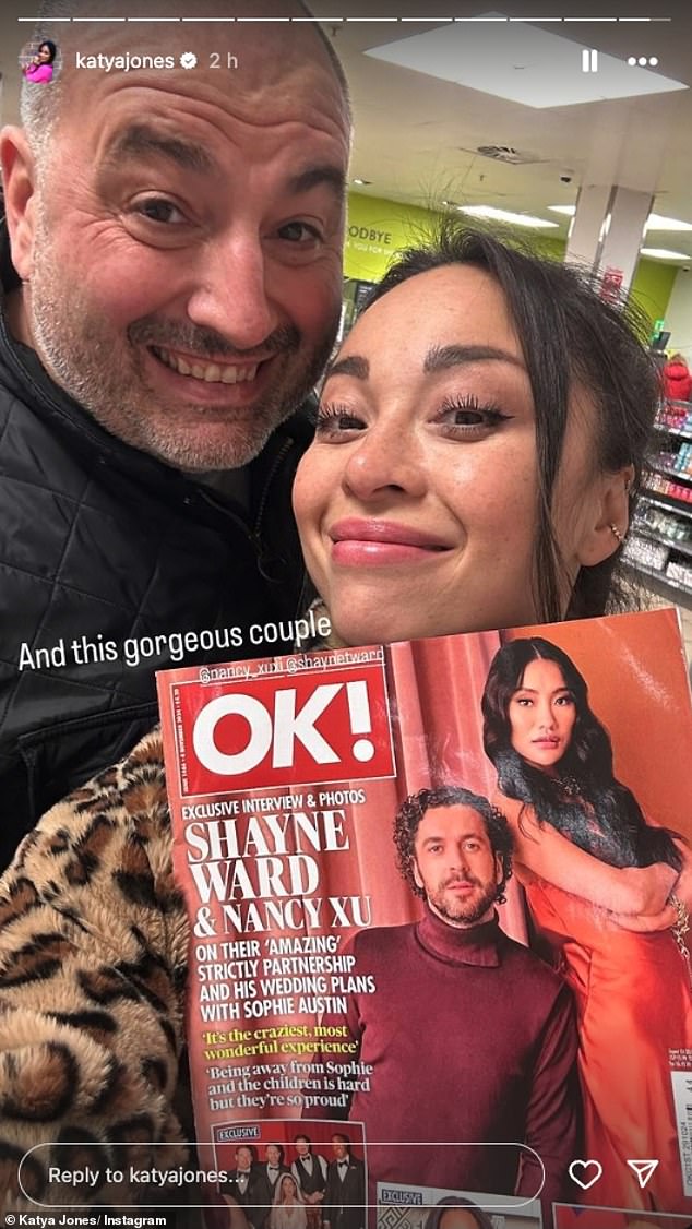 The pair larked around as they went shopping and found fellow contestants Shayne Ward and Nancy Xu on a magazine cover