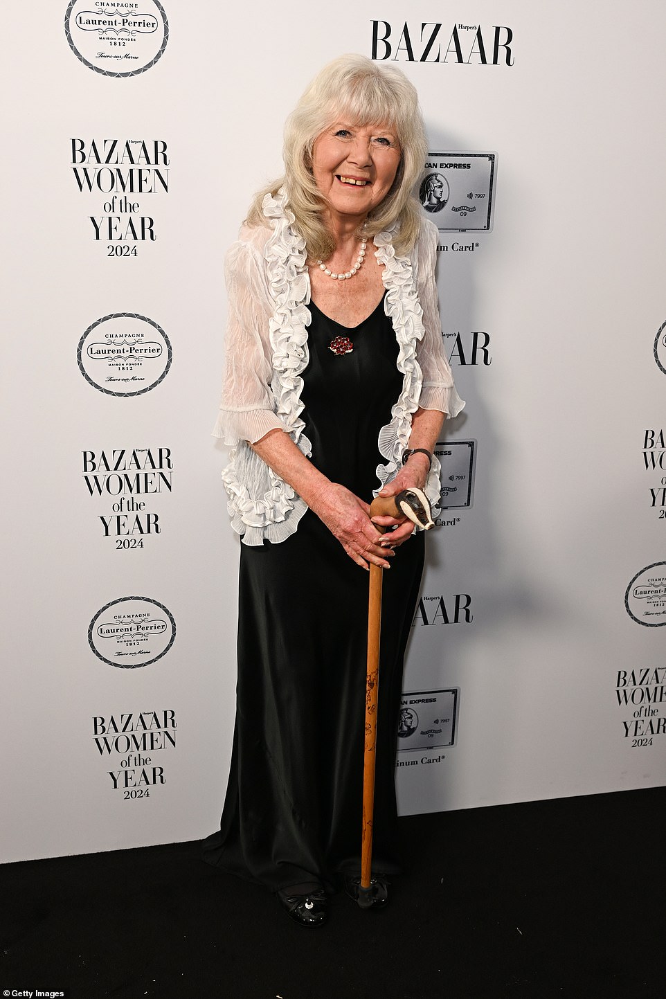 Following the huge success of her Disney+ series Rivals, Jilly Cooper was in high spirits as she attended the awards