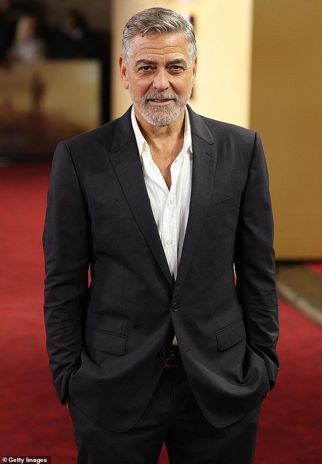George Clooney, 63, has been slammed by fans after he demanded that Joe Biden quit ahead of Donald Trump's election victory on Tuesday; seen in 2023 in London