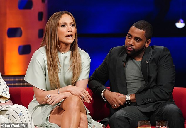 Jennifer was then emotional when it was revealed the fan was in the studio audience as she gasped: 'Was that you? I don't believe it' (pictured with Jharrel Jerome)