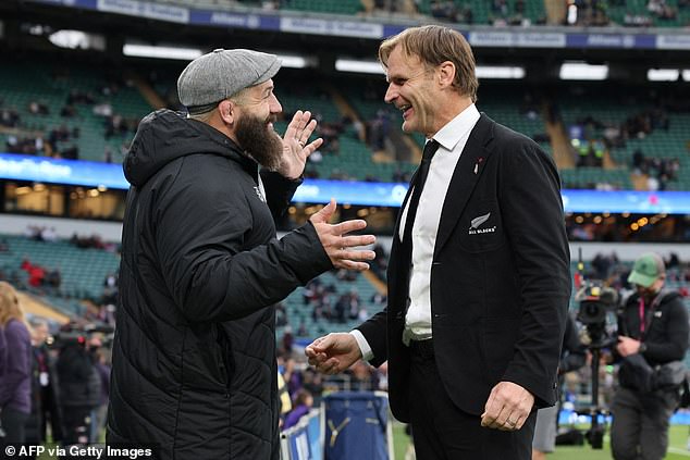 Marler and New Zealand head coach Scott Robertson shared a warm embrace last weekend after the England prop caused some offence with his comments on the Haka