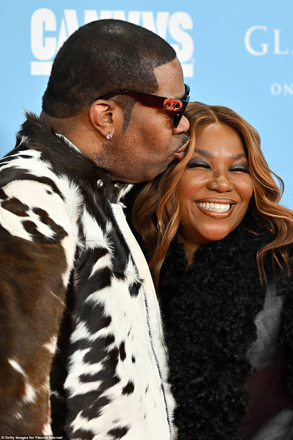 Busta Rhymes and Mona Scott attend the MTV Europe Music Awards