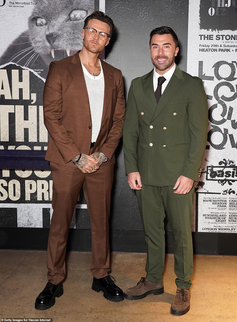 Kyle Christie and James Tindale are both former cast members of Geordie Shore and were at the event