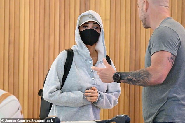N-Dubz singer Tulisa Contostavlos (pictured), was the third star to jet into Brisbane airport