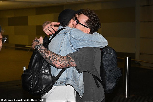 Danny, along with the show's spin-off hosts Sam, Joel and Kemi were one of the last passengers to touch down in Brisbane unscathed - all other flights had to make the 1:35 hour diversion