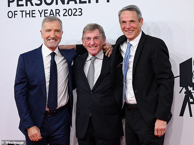 Souness slikan na izboru BBC-jeve sportske osobe 2023. s Dalglishom i Hansenom