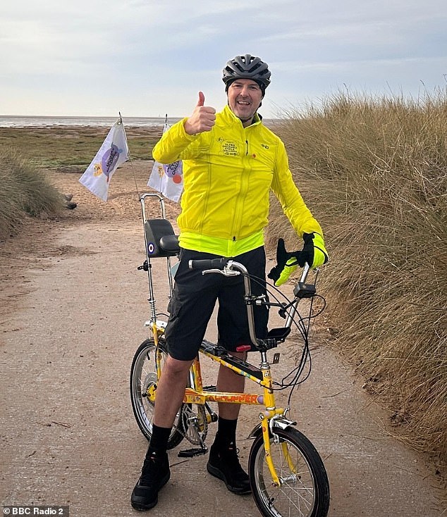 The star will travel through Flintshire, Cheshire, Merseyside, Lancashire, Westmorland, Cumbria, Dumfriesshire and Lanarkshire and the ride will finish on Friday