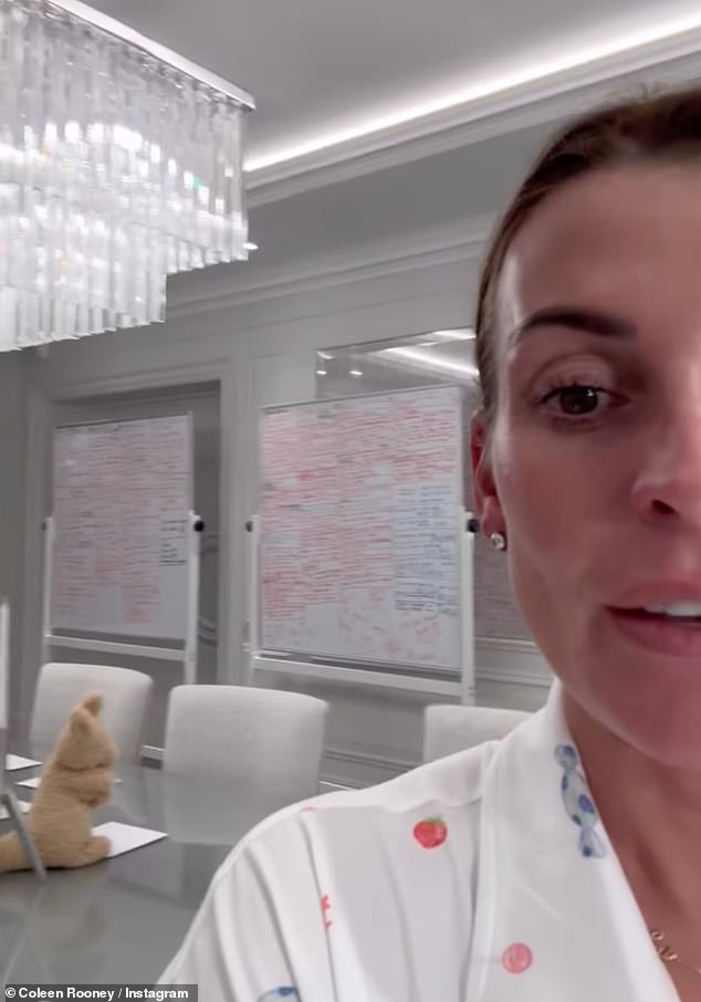 She shared on Instagram a pre-recorded video displaying two white boards filled with plans she has organised in advanced for her children