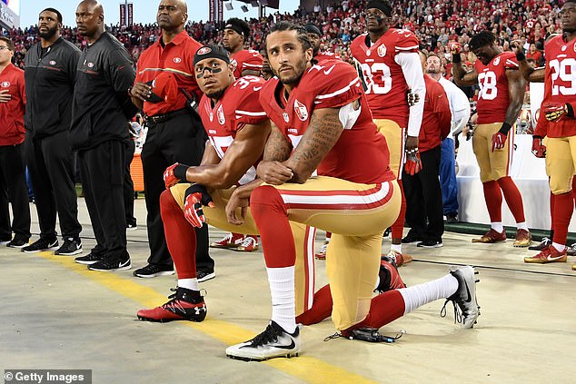 He was joined in his protest against racial inequality by 49ers teammate Eric Reid