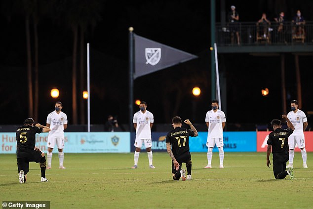 Anthem demonstrations also spread to MLS, as some players took the knee during the anthem