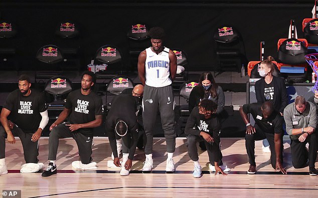 Jonathan Isaac actually drew attention for not kneeling during the 2020 NBA Covid 'bubble'