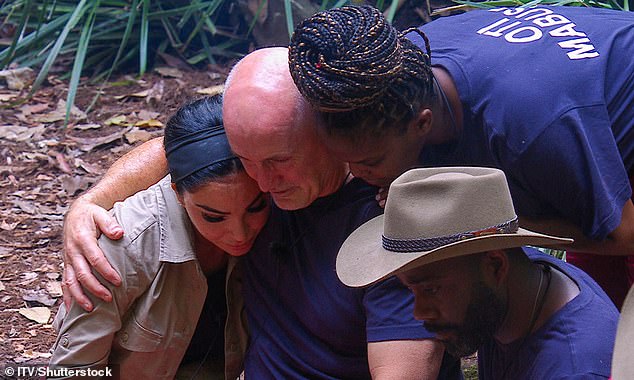 Fans dubbed the 'emotional' moment the 'most moving in I'm A Celeb history' as all the campmates broke down in floods of tears while supporting Barry