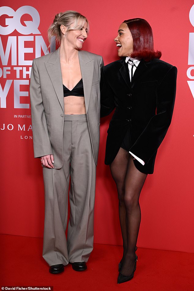 Alex shared a sweet moment on the red carpet with England footballer Leah Williamson as they posed for photos