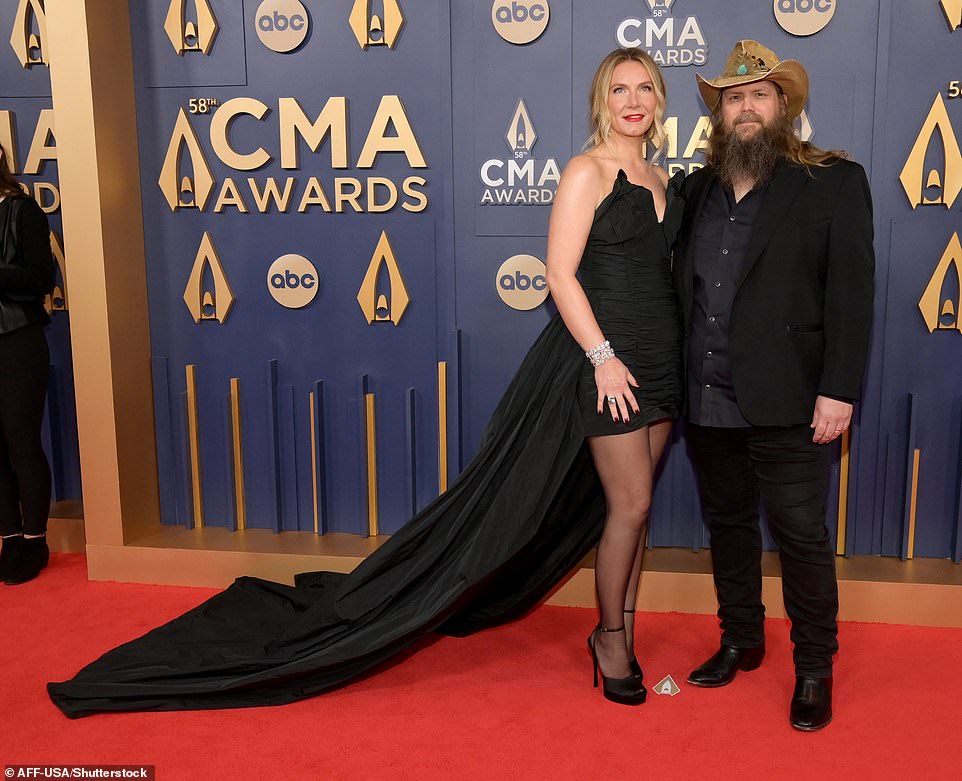 Country superstar Chris Stapleton, 46, was joined by stunning wife Morgan Stapleton, 41