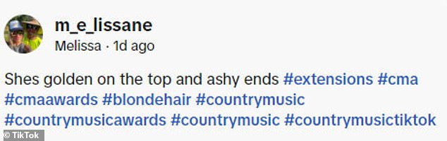 Objasnila je svoje probleme u naslovu, pišući o tonovima u Meganinoj kosi, 'Ona je zlatna na vrhu i pepeljasti vrhovi'