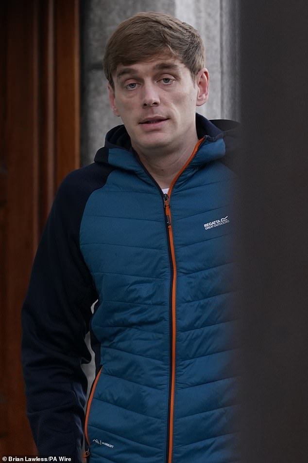 James Lawrence, co-defendant of Conor McGregor, outside the High Court in Dublin on Thursday