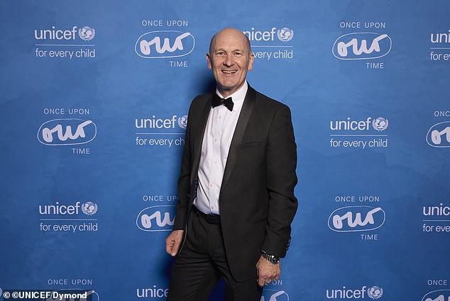 UNICEF UK Chief Executive, Philip Goodwin, was also in attendance at the event and donned a black suit as well as a white shirt and black bowtie