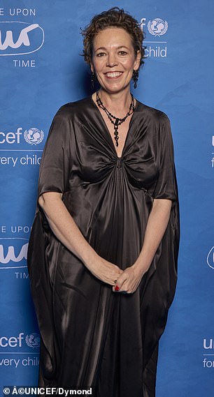 Olivia Colman, 50, and Gemma Chan, 40, glammed up as they led stars at the UNICEF UK World Children's Day Gala in London on Wednesday