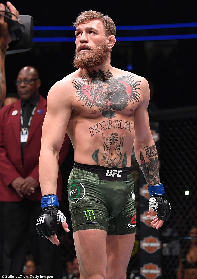 In December 2018, the then 30-year-old McGregor was at the peak of his fame, having shot to success by notching up two Ultimate Fighting Championship ( UFC ) titles. Pictured: In 2018