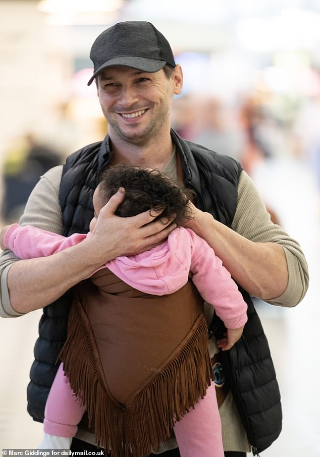 It¿s been two weeks since the former Strictly Come Dancing professional, 36, arrived in Brisbane Airport for her stint on the ITV show and the trio have flown out to Australia to meet her off the bridge when she leaves