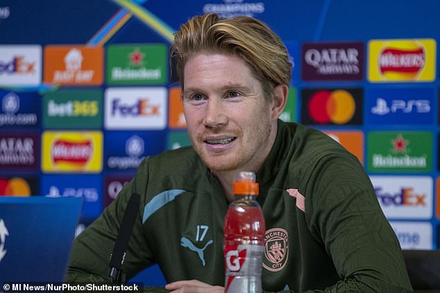 Kevin De Bruyne was coy on his future at a press conference on Monday, but has struggled to overcome injuries in recent years