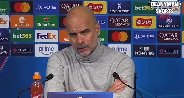 Guardiola se kasnije našalio da je želio sebi nauditi nakon što je gledao kapitulaciju svoje strane