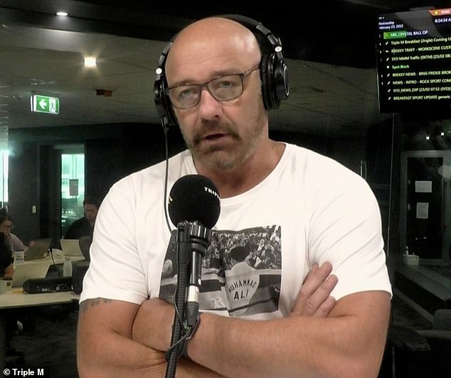 Mark Geyer je navodno ostao 'razoren', prema bivšem igraču NRL-a, nakon što je izbačen iz Triple M Sydney showa za doručak