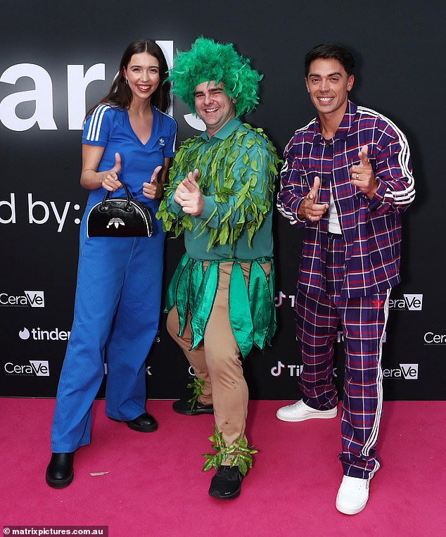 Lucia Field, Dominic Field and John Pearce were all in good spirits on the night