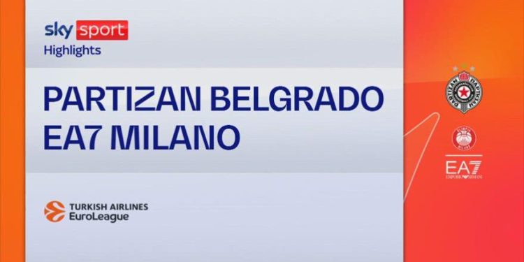 Euroliga, Partizan Beograd-Olimpia Milano 81-88: highlights