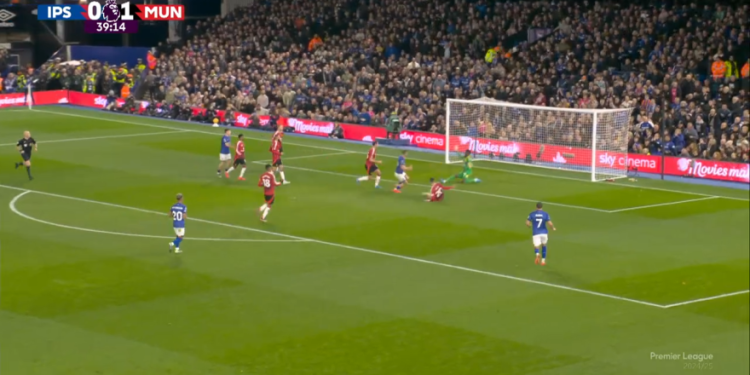 Ipswich Town-Manchester United 1-1: gol e highlights