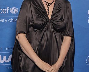 Olivia Colman and Gemma Chan glam up at star-studded UNICEF event…  raising £670K for children