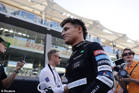 Formula One F1 - Abu Dhabi Grand Prix - Yas Marina Circuit, Abu Dhabi, United Arab Emirates - December 8, 2024 McLaren's Lando Norris before the race REUTERS/Jakub Porzycki