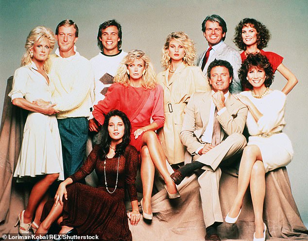 S Joan Van Ark, Tedom Shackelfordom, Nicolette Sheridan, Kevinom Dobsonom, Williamom Devaneom, Michele Lee Knots Landing, 1979.-1993.