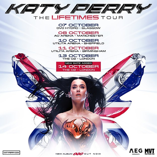 Pop zvijezda sprema se popeti se na pozornicu za svoju turneju Lifetimes, izvodeći hitove s brojnih svojih višemilijunski prodanih albuma