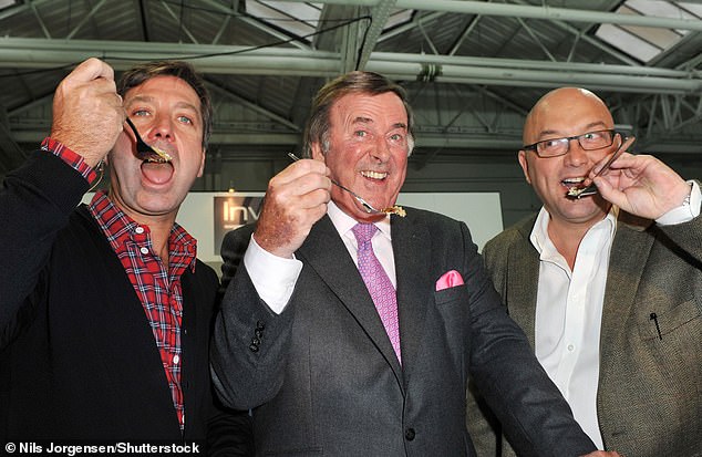 In October Wallace vehemently denied that he had made inappropriate sexual comments towards women. Torode and Wallace are pictured with Terry Wogan in 2009