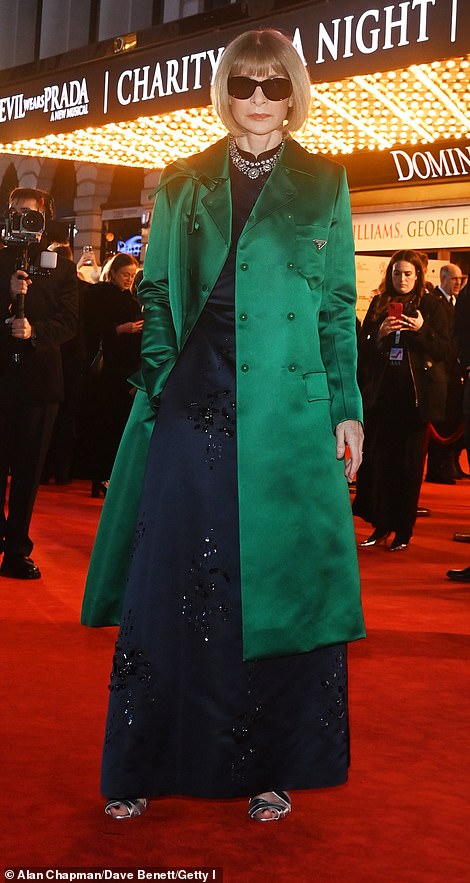 and Vogue boss and rumoured inspiration for the original novel Anna Wintour, 75