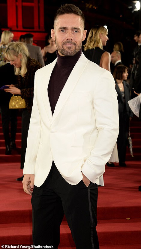 and Spencer Matthews both cut a dapper figure in their respective suits as they joined the glamorous star-studded carpet