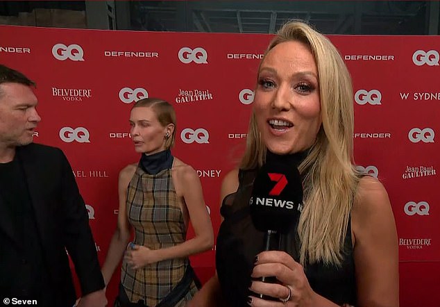 Novinarka Channela Seven Sally Bowery (na slici) prekinula je šutnju nakon što ju je Sam Worthington oštro opalio u nezgodnom trenutku na dodjeli GQ nagrada za muškarce godine u srijedu