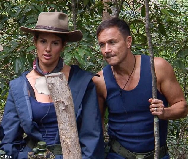 Rebekah Vardy i bivša zvijezda Premijer lige Dennis Wise na I'm A Celebrity 2017.
