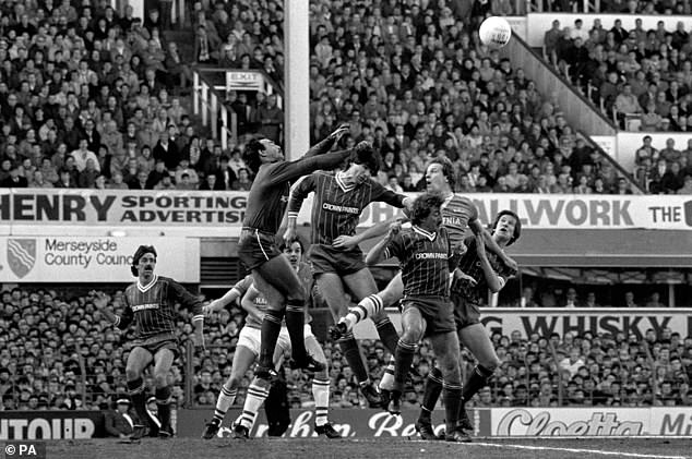 Ex-Liverpool star Mark Lawrenson, left, described Goodison Park as like 'like playing on a stage'