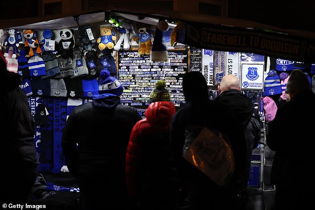 Merchandise has been made to commemorate Goodison Park but fans don't want to let go yet