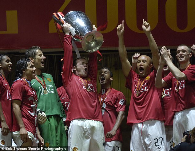Rooney je bio dio momčadi Man Uniteda koja je osvojila Ligu prvaka u Moskvi 2008. godine