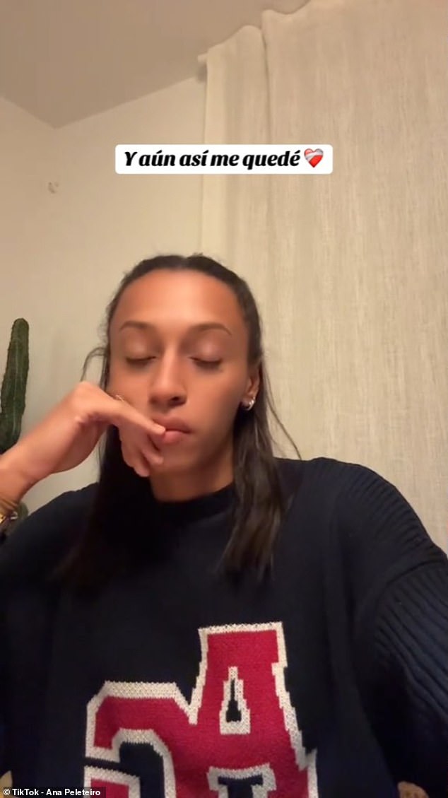 Španjolska troskokašica otvorila je svoj TikTok račun kako bi se pridružila trendu viralnih društvenih medija pod imenom 'y aun asi me quede', što znači 'a ipak sam ostala', kako bi istaknula zlostavljanje