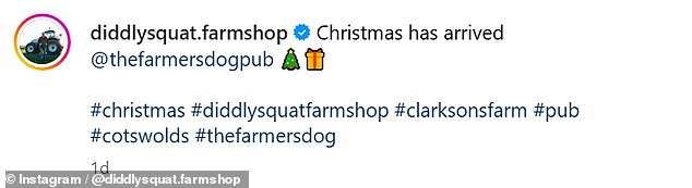 Lisa je u naslovu napisala: 'Božić je stigao @thefarmersdogpub', prije nego što je rekla svojim pratiteljima: 'Rekla bih da je The Farmer's Dog spreman za Božić, svidjet će vam se ovdje'