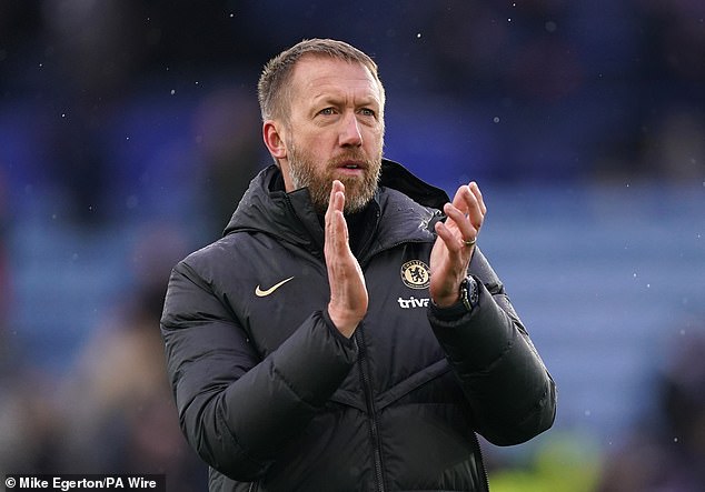 Former Blues manager Potter (above) was the leading contender to replace West Ham head coach Julen Lopetegui this week had the Hammers lost against Wolves on Monday night